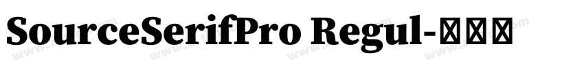 SourceSerifPro Regul字体转换